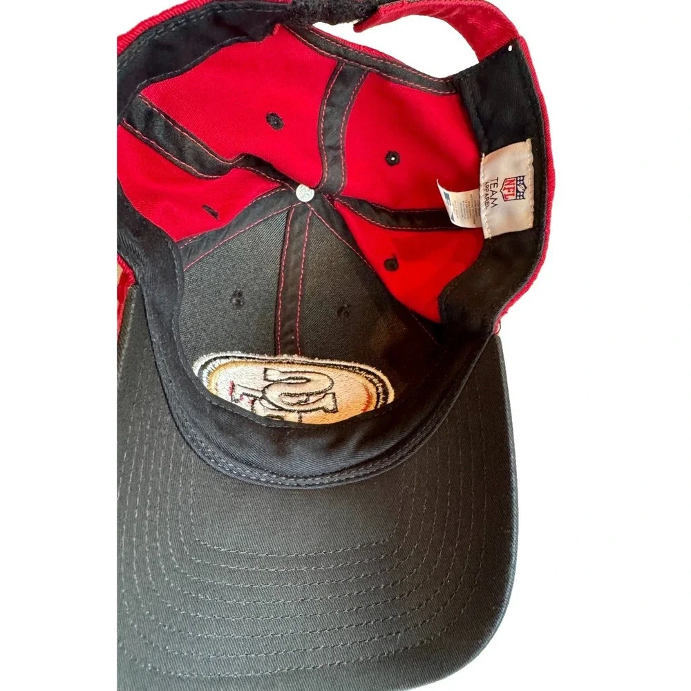 San Francisco 49ers NFL Team Apparel Adjustable Strapback Hat Red Cap OSFA